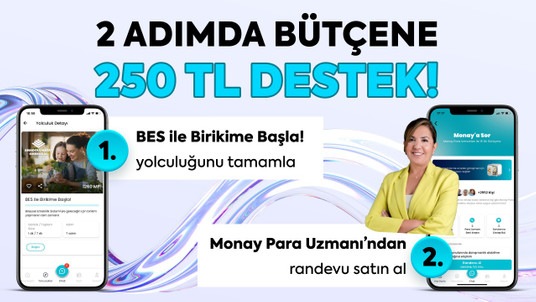 2 Adımda Bütçene 250 TL Hediyeli Destek! Kampanyası