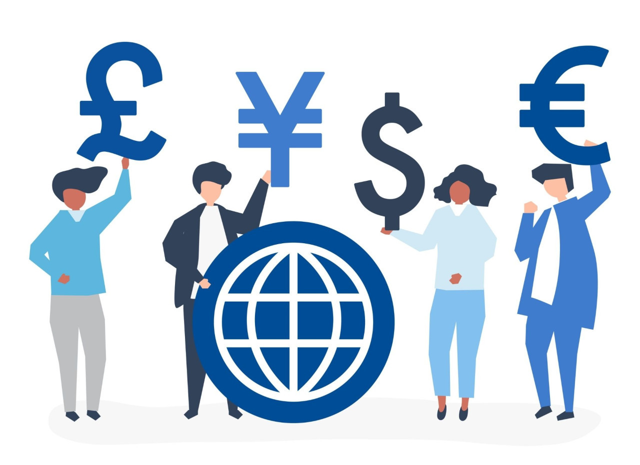 euro, dolar, sterlin gibi rezerv paraları tutan insanlar 
